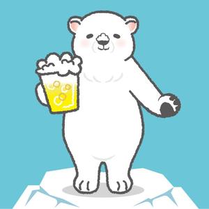 ムーブオン (move-on)さんのほろ酔いのシロクマのイラストへの提案