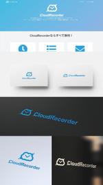 Uranus design (ZELL)さんのタイムレコーダー型請求書作成Webサイト「CloudRecorder」のロゴへの提案