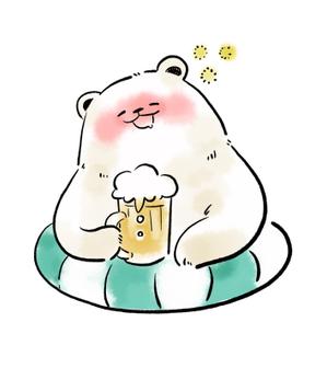 miharu ()さんのほろ酔いのシロクマのイラストへの提案