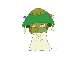 nanami (ringototamago)さんの(やまびこ)と言う山の神、妖怪をゆるキャラ風か雷神図の様な少し怖いキャラにデザインして欲しいへの提案