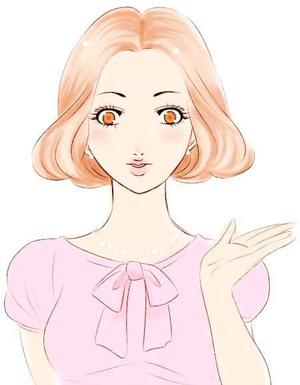 下宮 ()さんの30代後半からの女性をターゲットとしたポータルサイトの女性のイラストへの提案