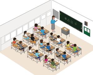 CUBE (cube1)さんの小学生授業中のイラストへの提案