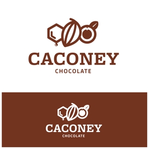 Na_tsu (nanana_13)さんのチョコレート ブランド「CACONEY」のロゴへの提案