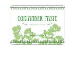 marineko (marineko1102)さんの特産品コンペに出品予定『コリアンダーペースト（生香辛料）』のラベルデザインへの提案
