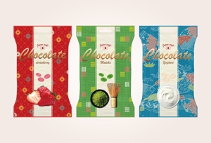 染谷 (yummy_s)さんのヨーロッパ向け 韓国産新商品チョコレート菓子3種パッケージデザインへの提案