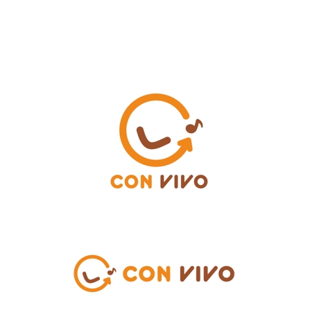 marutsuki (marutsuki)さんのベビーから中学生向け音楽教室＆学習教室「CON VIVO」のロゴへの提案