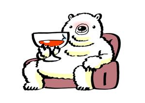 タカさん【絵描きさん】 (sakothu352)さんのほろ酔いのシロクマのイラストへの提案