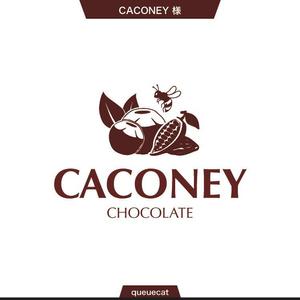 queuecat (queuecat)さんのチョコレート ブランド「CACONEY」のロゴへの提案