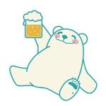月兎屋 (gettoya_kyoka)さんのほろ酔いのシロクマのイラストへの提案