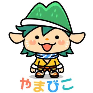 E.crayon (yuuuuuu_ecolibra)さんの(やまびこ)と言う山の神、妖怪をゆるキャラ風か雷神図の様な少し怖いキャラにデザインして欲しいへの提案