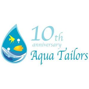 teppei (teppei-miyamoto)さんの「Aqua Tailors　 10th anniversary」のロゴ作成への提案