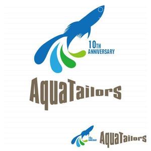 MimikakiMania (mimikakimania)さんの「Aqua Tailors　 10th anniversary」のロゴ作成への提案