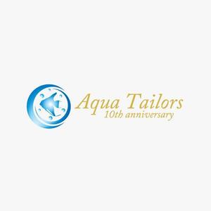 さんの「Aqua Tailors　 10th anniversary」のロゴ作成への提案