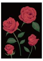 M.Watanabe (yoakedesign)さんの靴下にプリントする花柄模様の制作への提案