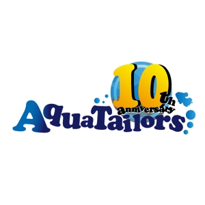 鈴木元 ()さんの「Aqua Tailors　 10th anniversary」のロゴ作成への提案