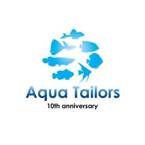 AlecDesign (AlecDesign)さんの「Aqua Tailors　 10th anniversary」のロゴ作成への提案