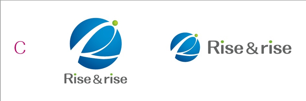 「Rise＆rise」のロゴ作成（商標登録なし）
