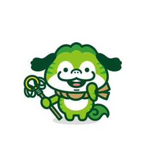 mu_cha (mu_cha)さんの(やまびこ)と言う山の神、妖怪をゆるキャラ風か雷神図の様な少し怖いキャラにデザインして欲しいへの提案