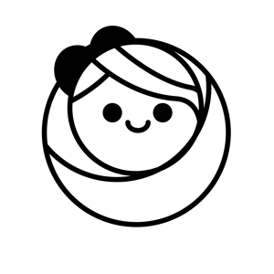 icora (yuta_sowa)さんのベビーのお店　女の子　白黒　ロゴ　アパレルへの提案
