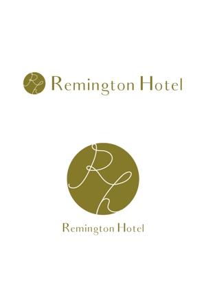 Y design works (yumishi)さんのレミントンホテル remington hotel のロゴへの提案