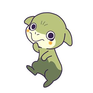 ao (lablue)さんの(やまびこ)と言う山の神、妖怪をゆるキャラ風か雷神図の様な少し怖いキャラにデザインして欲しいへの提案