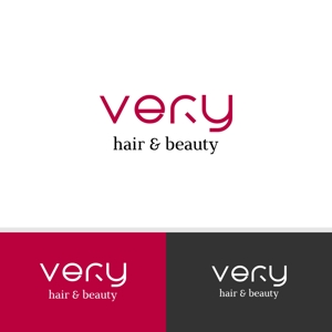 viracochaabin ()さんの☆リニューアルOPEN☆　美容室ロゴ　「VERY hair＆beauty」ロゴ作成依頼への提案