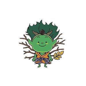 現 (utsutsu)さんの(やまびこ)と言う山の神、妖怪をゆるキャラ風か雷神図の様な少し怖いキャラにデザインして欲しいへの提案