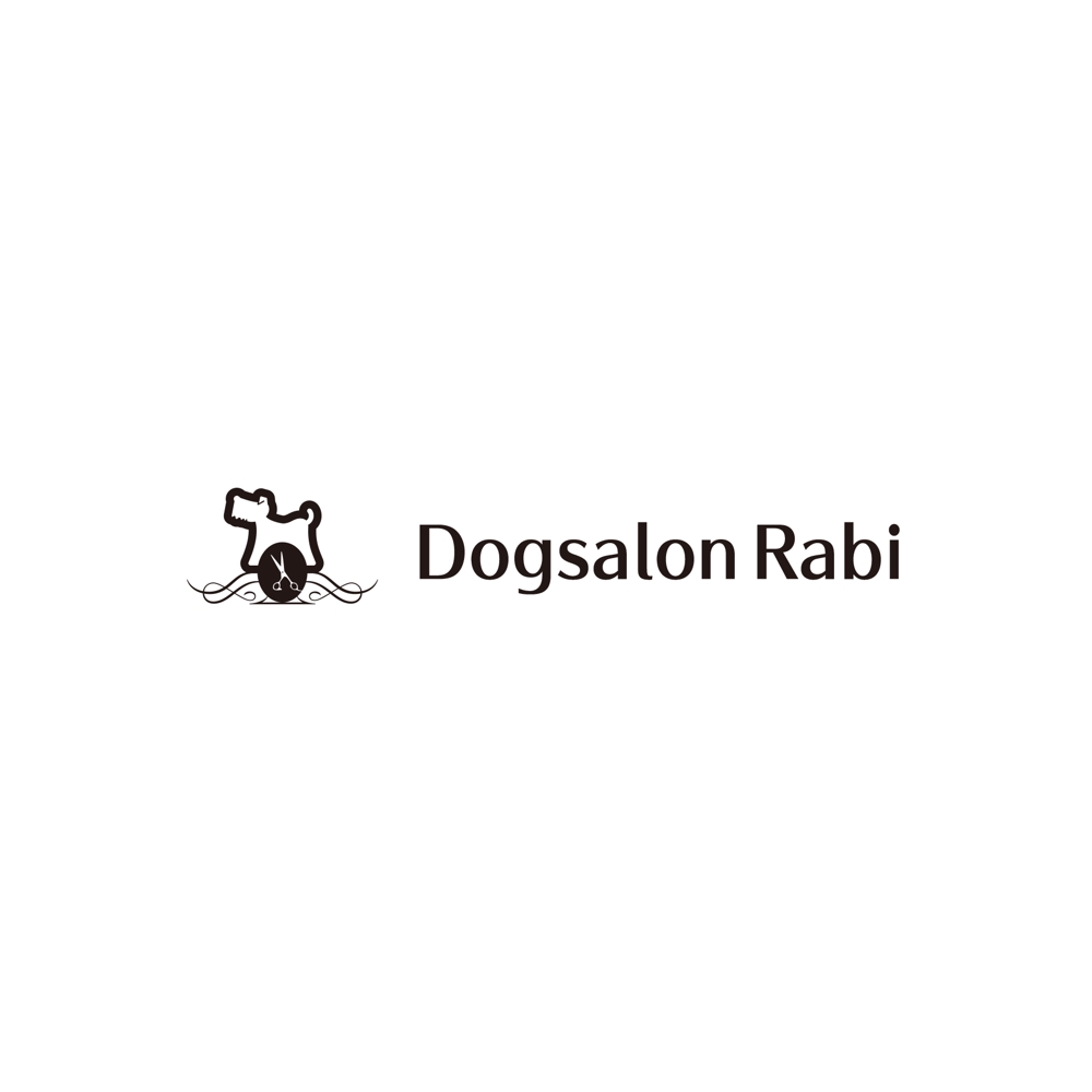 犬の美容室   ｢Dogsalon Rabi｣  ロゴ
