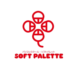 claphandsさんの「パソコンスクール・ソフトパレット・SOFT　ＰＡＬＥＴＴＥ」のロゴ作成への提案