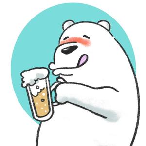 kmarink (kmarink)さんのほろ酔いのシロクマのイラストへの提案