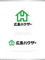 魔法スタジオ (mahou-phot)さんの不動産会社「広島ハウザー株式会社」のロゴ　看板、印刷物など会社のメインのロゴです。への提案