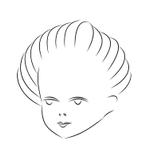 brue_tree_hiroさんのベビーのお店　女の子　白黒　ロゴ　アパレルへの提案