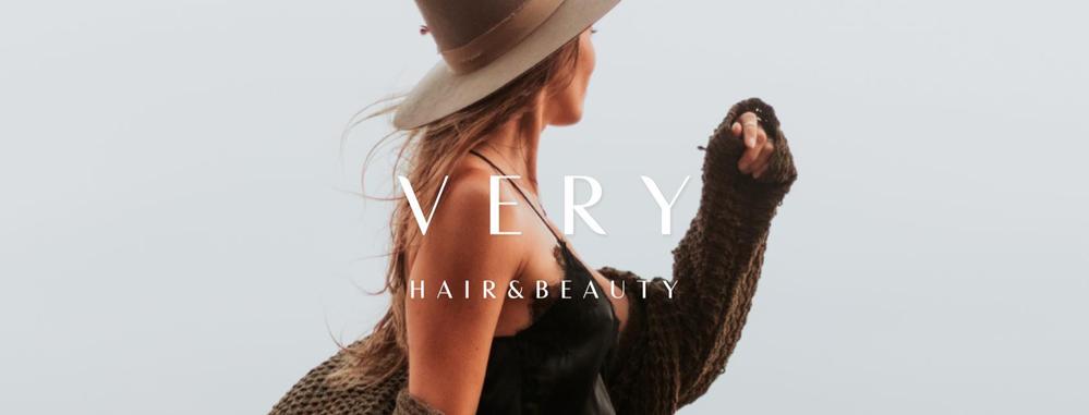 ☆リニューアルOPEN☆　美容室ロゴ　「VERY hair＆beauty」ロゴ作成依頼