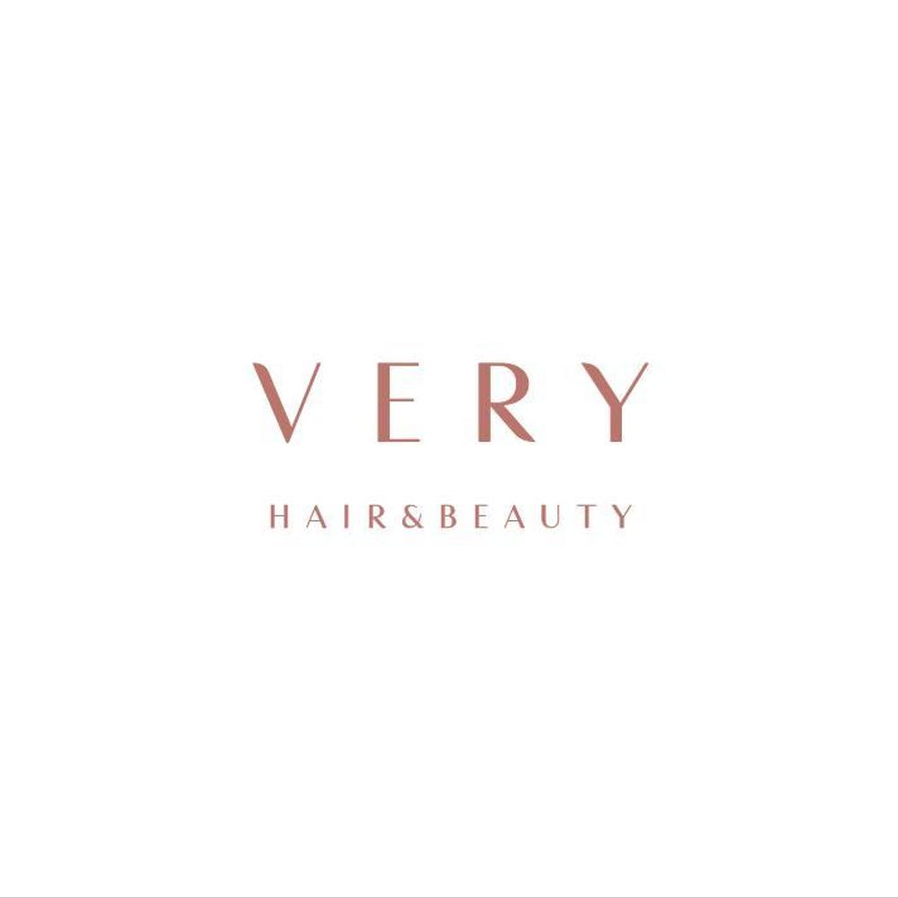 ☆リニューアルOPEN☆　美容室ロゴ　「VERY hair＆beauty」ロゴ作成依頼