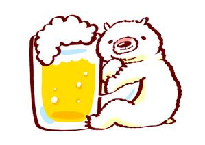 タカさん【絵描きさん】 (sakothu352)さんのほろ酔いのシロクマのイラストへの提案