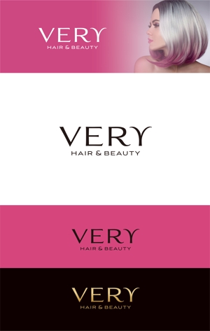 forever (Doing1248)さんの☆リニューアルOPEN☆　美容室ロゴ　「VERY hair＆beauty」ロゴ作成依頼への提案