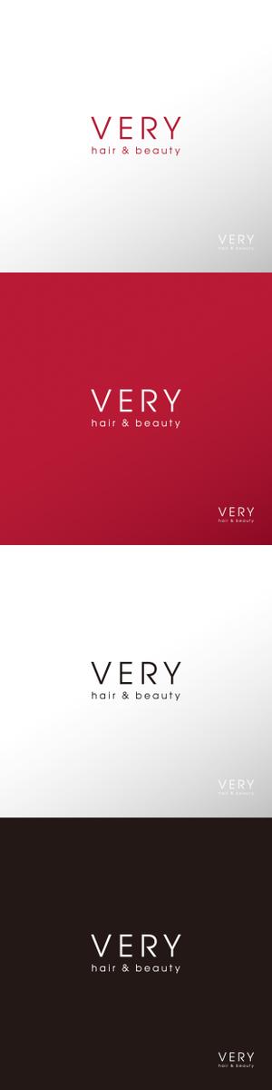 doremi (doremidesign)さんの☆リニューアルOPEN☆　美容室ロゴ　「VERY hair＆beauty」ロゴ作成依頼への提案