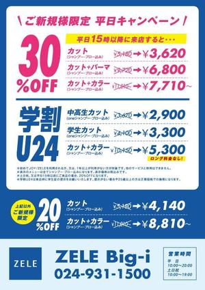 thymos_design ()さんの美容サロン　新規客募集ポスターの作成への提案