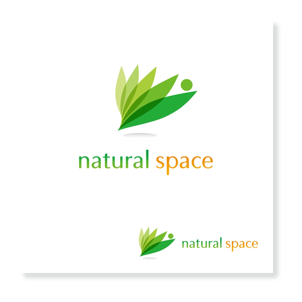 「natural space」のロゴ作成
