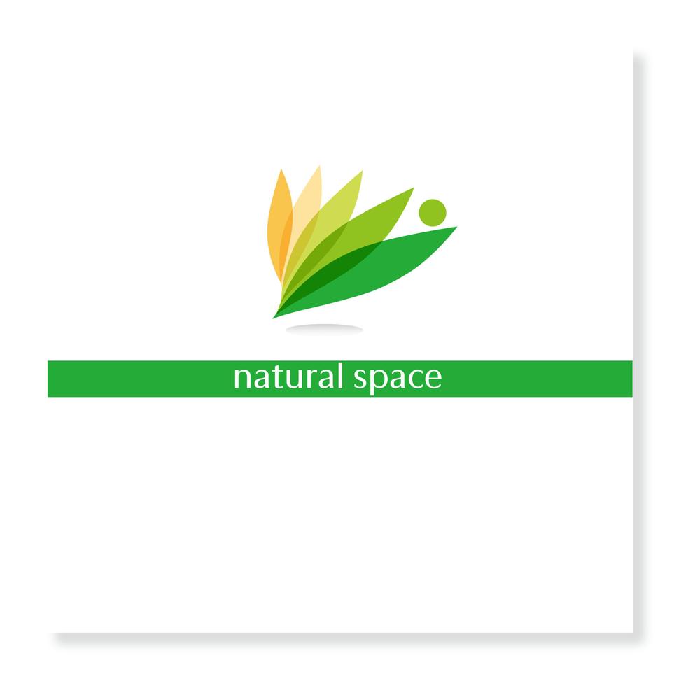 「natural space」のロゴ作成