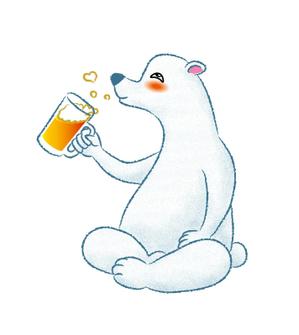 kaya4さんのほろ酔いのシロクマのイラストへの提案