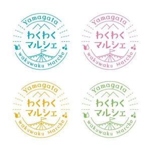 KAyodesign (kayoko_k)さんの食品通販サイト「山形わくわくマルシェ」のロゴへの提案