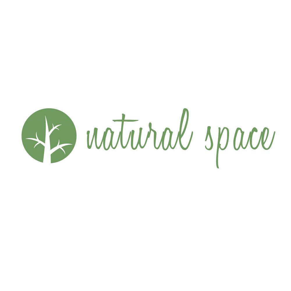 「natural space」のロゴ作成