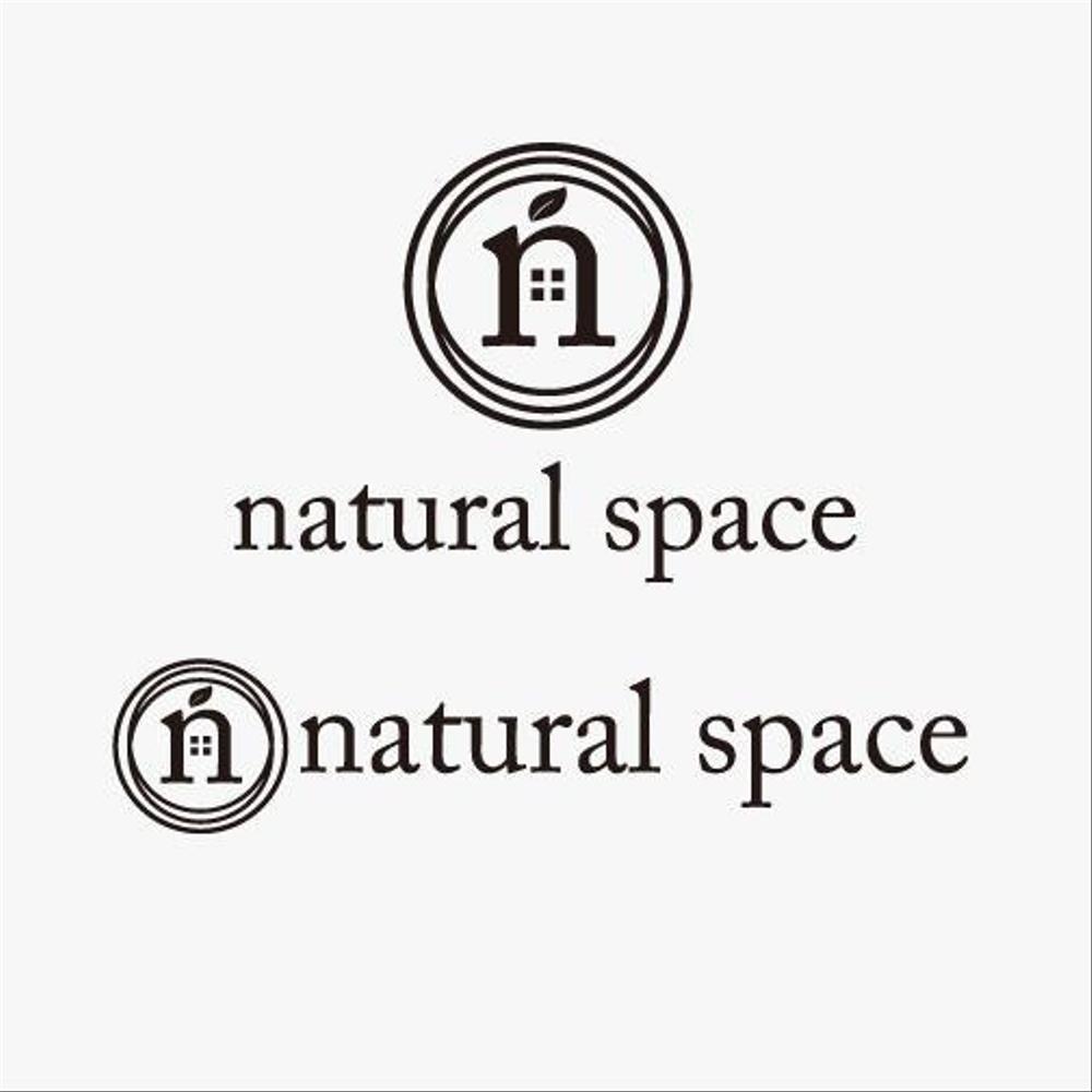 「natural space」のロゴ作成