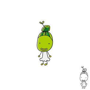 noraya_jr (noraya_jr)さんの豆のキャラクターデザインへの提案