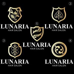 Chihua【認定ランサー】 ()さんの「LUNARIA HAIR SALON」のロゴ作成への提案