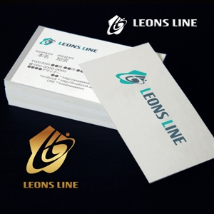 KOZ-DESIGN (saki8)さんのLeons Line（Leon's）株式会社  新設 運送会社のマーク&ロゴへの提案