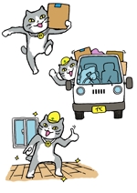 斑　大輔 (buchi-solesica)さんの不用品回収、ゴミ屋敷清掃のサイトに挿入する猫の画像の作成をお願いしますへの提案