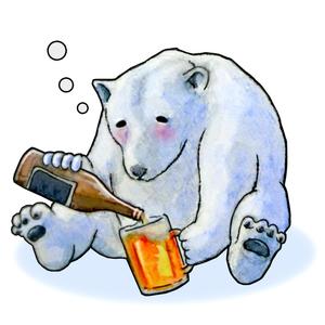 nob_tanaka88さんのほろ酔いのシロクマのイラストへの提案