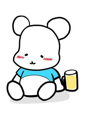 オオカミ少年 (moromorozumi)さんのほろ酔いのシロクマのイラストへの提案